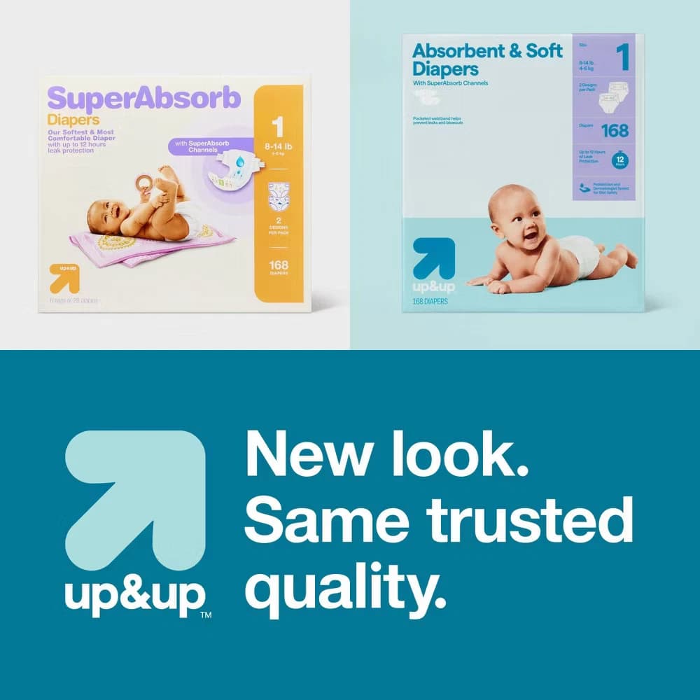 Disposable Diapers - Size 1 - 168ct - up&up - Image 7