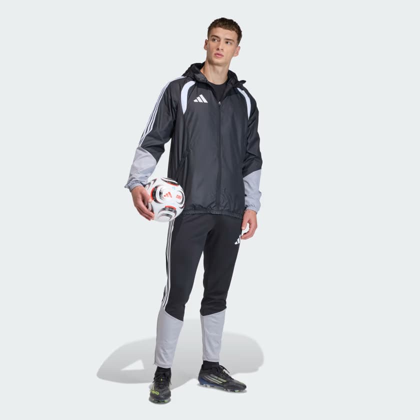 adidas Men's Tiro 26 Competition All Jacket - Black/Light Onix/White - Size M - Image 3
