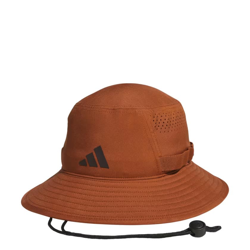 adidas Men's Victory 5 Bucket Hat - Dusky Bronze/Aurora Coffee - Size M - Image 4