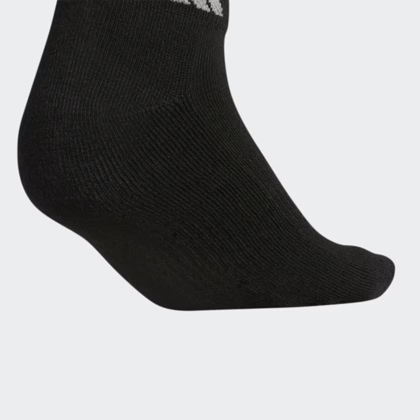 adidas Women's Athletic Cushioned Low-Cut Socks 6 Pairs - Black - Size M - Image 5