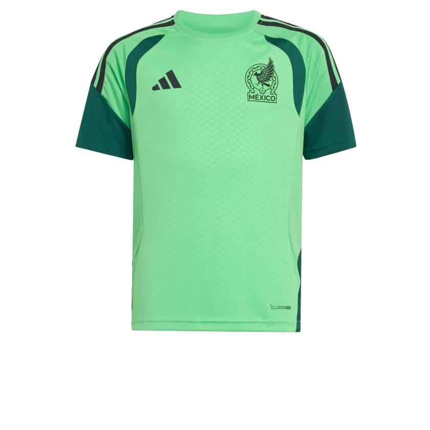 adidas Kids' Mexico 26 Tiro Kids Training Jersey - Semi Flash Green - Size S - Image 6