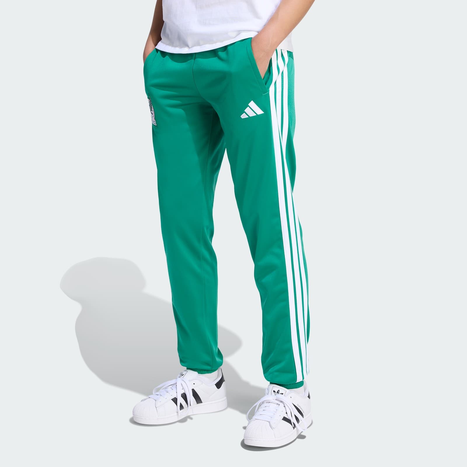 adidas Women's Mexico DNA Track Pants - Bold Green - Size XS - Image 1