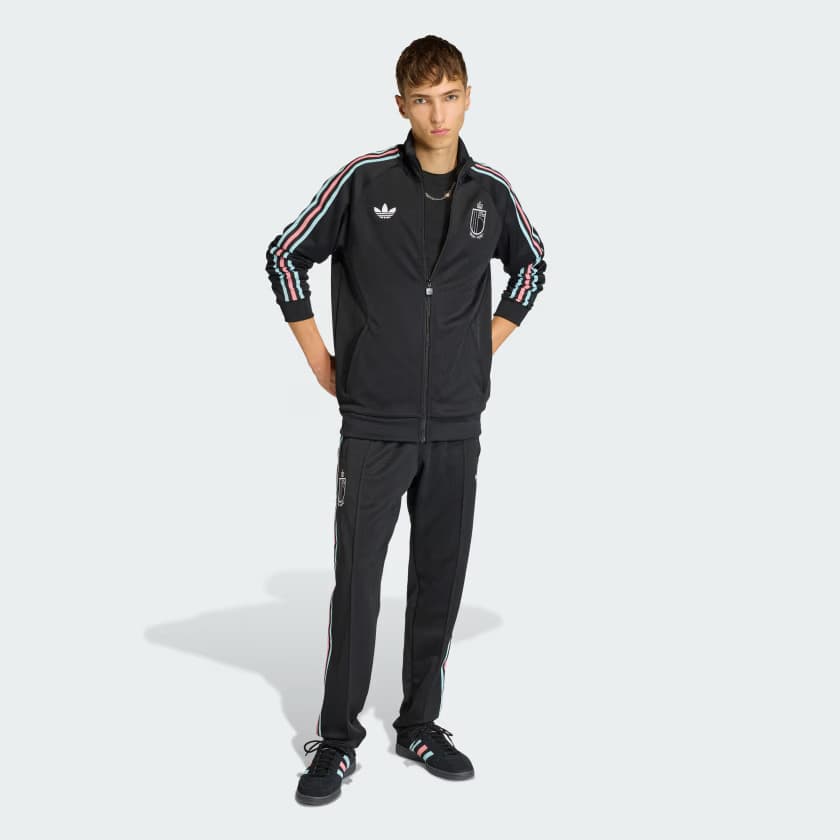 adidas Men's Belgium Originals Track Top - Black - Size XL - Image 3
