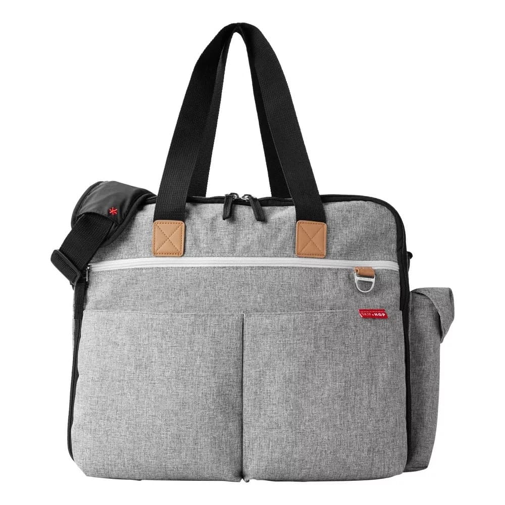 Skip Hop Duo Signature Diaper Weekender Bag - Gray Melange - Size Large - Image 2