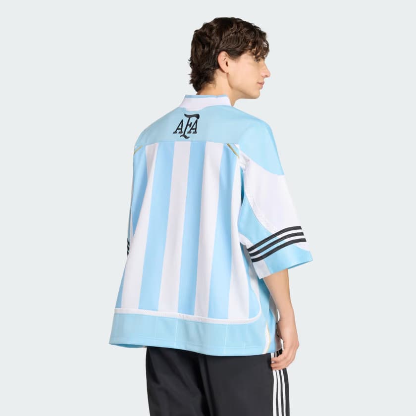 adidas Men's Bringback Remixed Jersey - Clear Blue/White/Black - Size M - Image 2