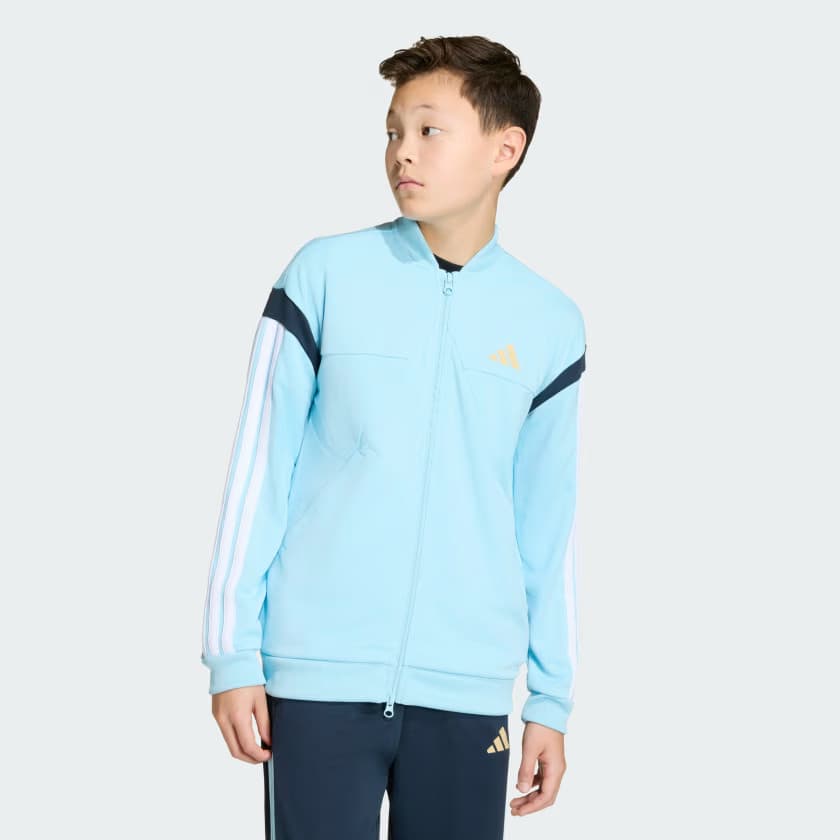 adidas Kids' HOUSE OF TIRO - Ice Blue/White/Hazy Beige/Night Na - Size L - Image 3