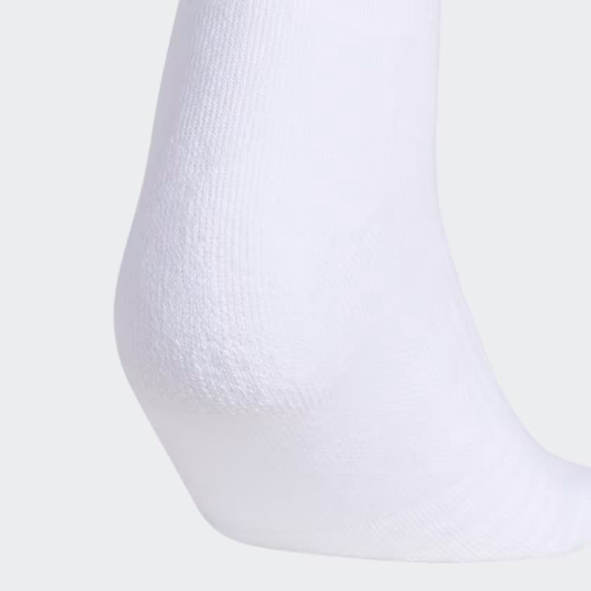 adidas Women's Cushioned Quarter Socks 3 Pairs - White/Clear Onix - Size M - Image 5