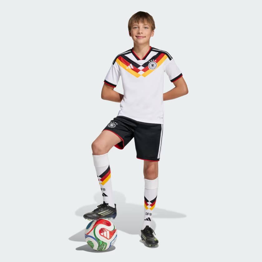 adidas Kids' Germany 26 Home Kids Jersey - White - Size M - Image 5