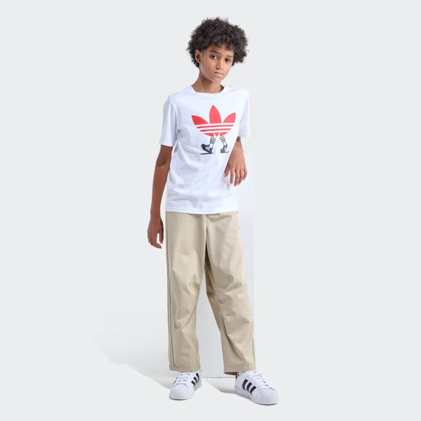 adidas Kids' TWILL OG PANT - Stone Khaki - Size S - Image 5