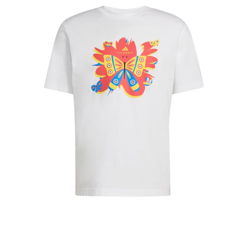 adidas Men's Colombia DNA T-Shirt - White - Size S - Image 6