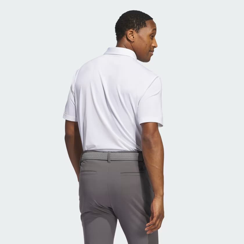 adidas Men's Ultimate365 Solid Polo Shirt - White - Size L - Image 2