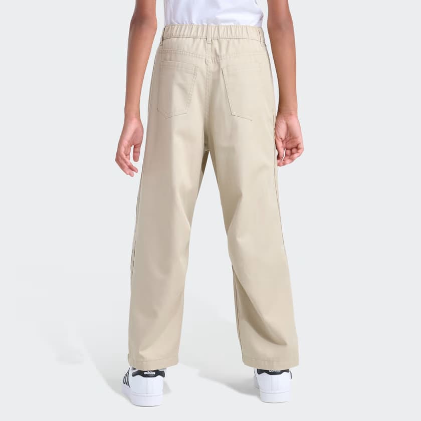 adidas Kids' TWILL OG PANT - Stone Khaki - Size S - Image 3