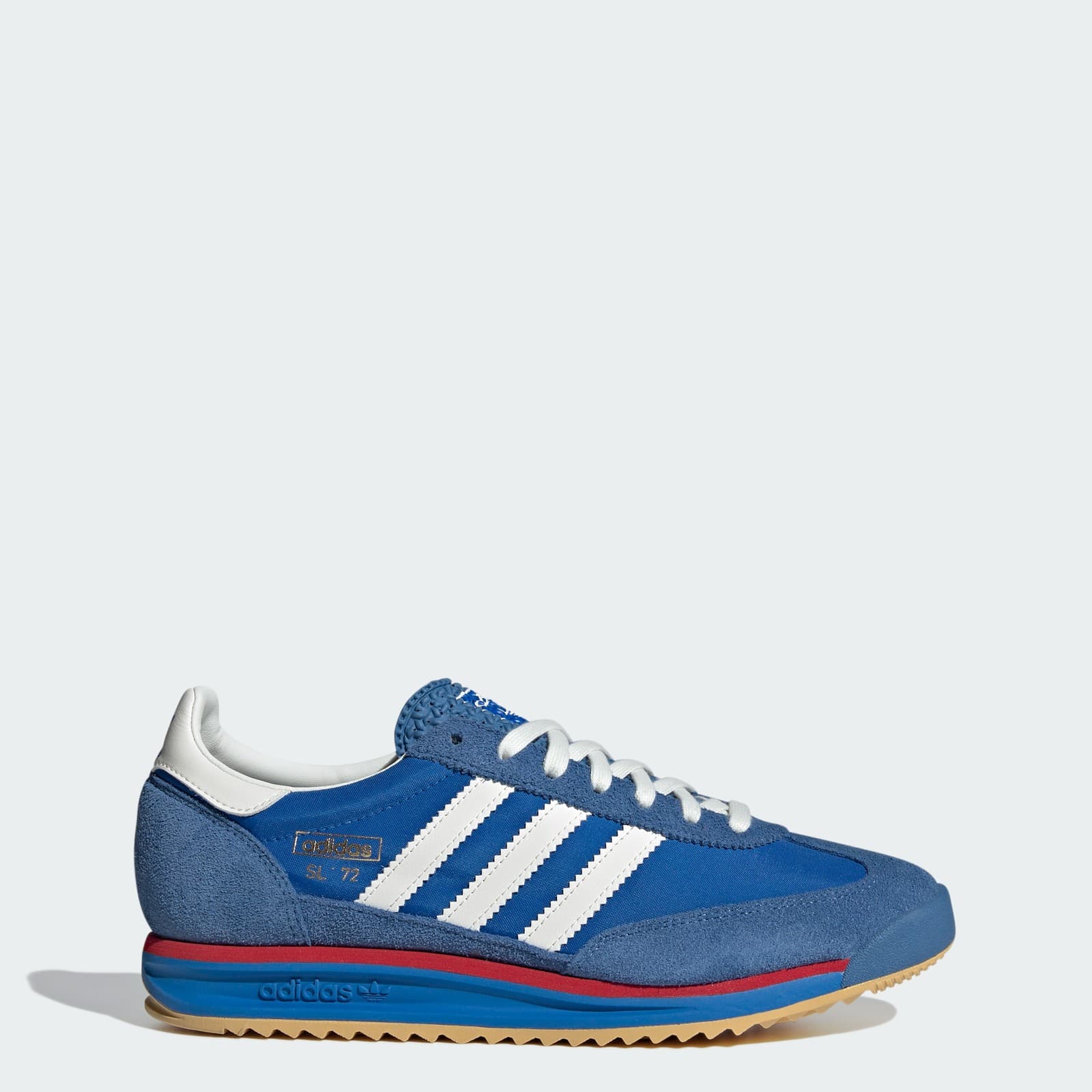 adidas Men's SL 72 RS Shoes - Blue/Core White/Better Scarlet - Size 4 - Image 1