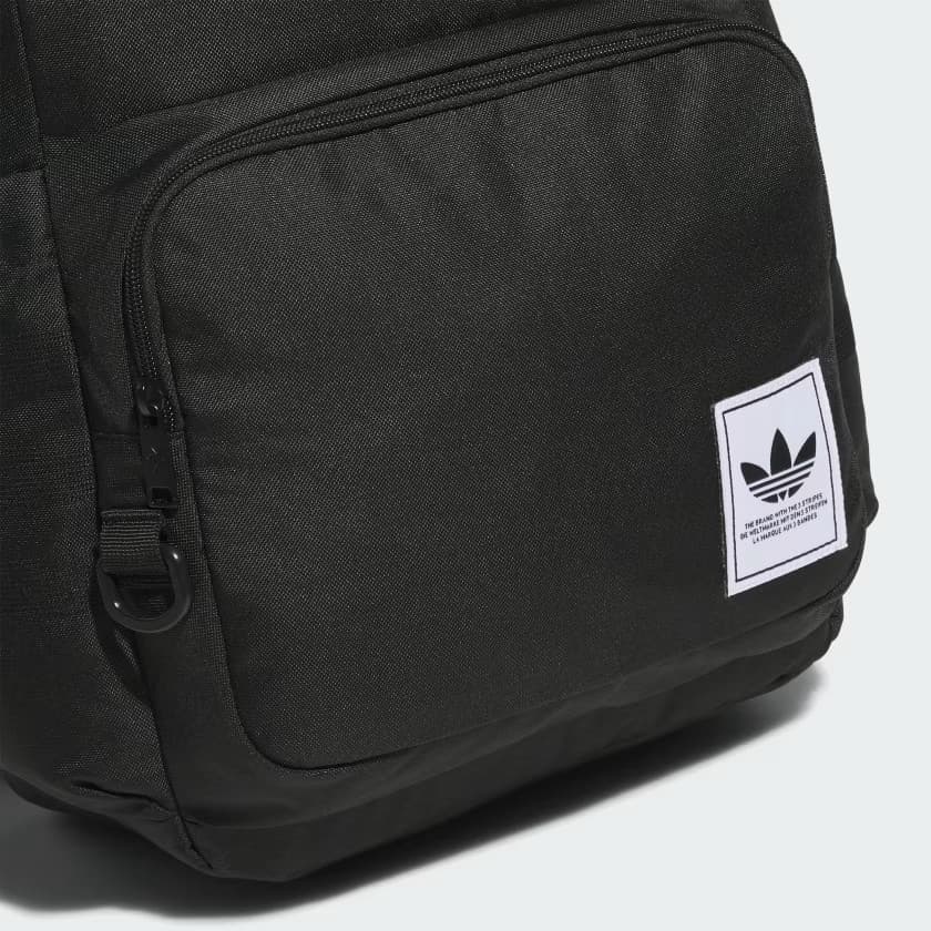 adidas Men's Originals Premise Backpack - Black/White - Size OSFA - Image 3