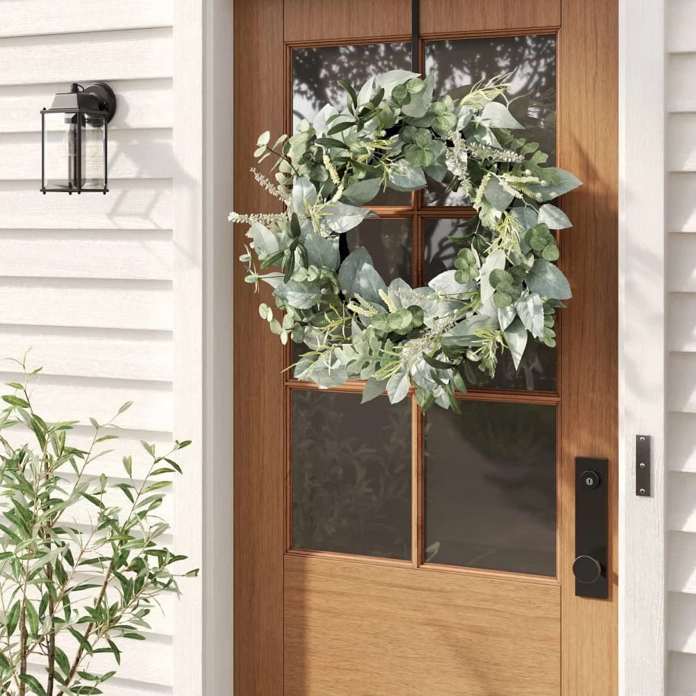 26" Eucalyptus Artificial Wreath - Threshold designed with Studio McGee Size 26" - Image 2