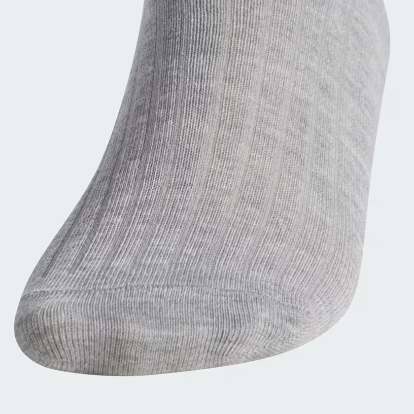 adidas Men's Unisex Originals Socks - Medium Grey Heather/White - Size M - Image 3