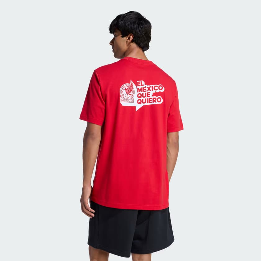adidas Men's Mexico DNA T-Shirt - Better Scarlet - Size XL - Image 2