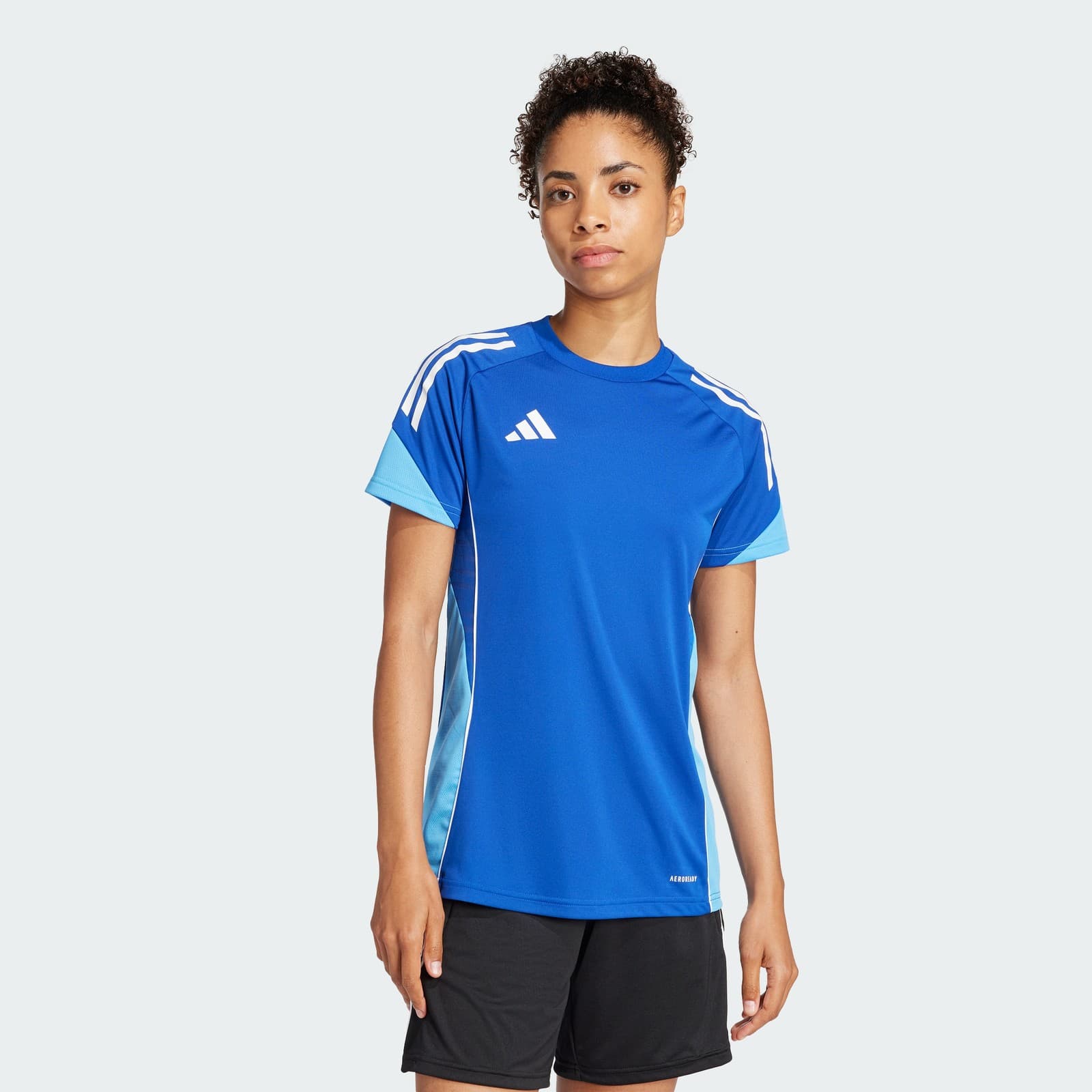 adidas Women's Tiro 25 Competition Jersey - Royal Blue/Blue Burst - Size S - Image 1