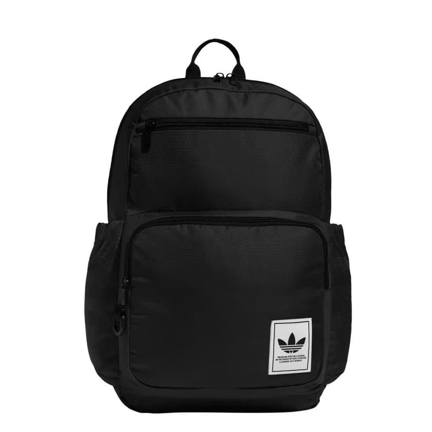 adidas Men's Originals Premise Backpack - Black/White - Size OSFA - Image 5