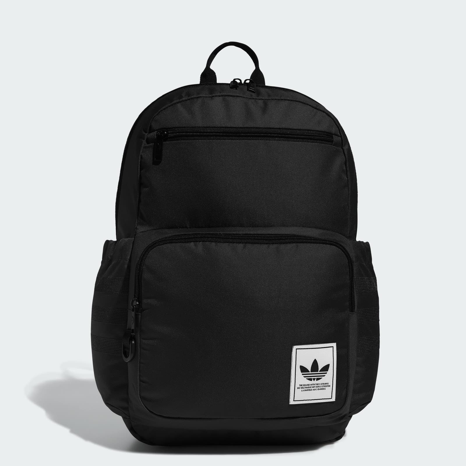 adidas Men's Originals Premise Backpack - Black/White - Size OSFA - Image 1