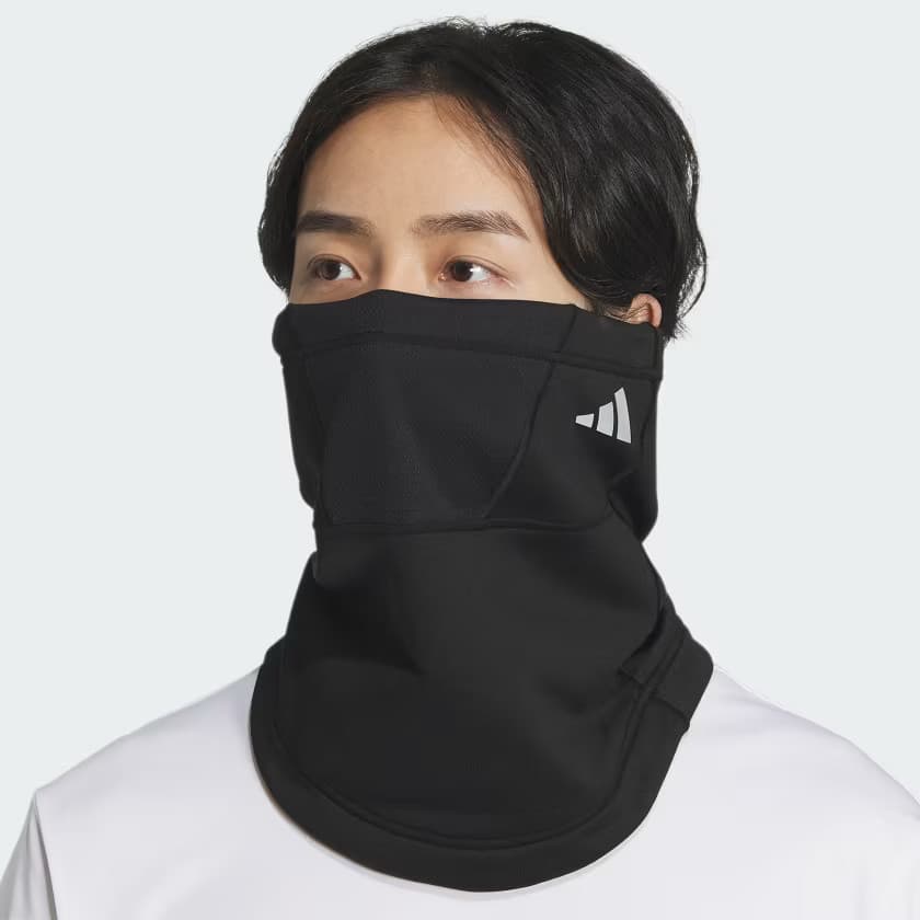 adidas Men's Alphaskin Neck Warmer - Black/Reflective Silver - Image 2