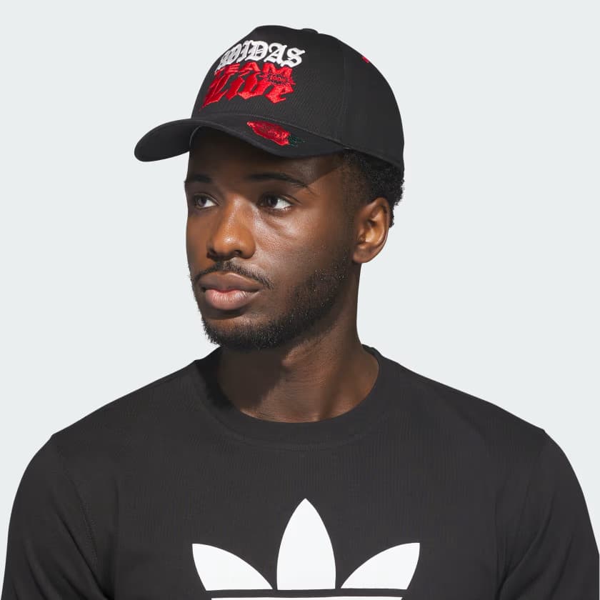 adidas Men's Mens Rose High Crown - Black/Scarlet - Image 2