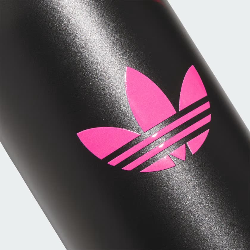 adidas Men's ORI M STEEL 600 METAL BOTTLE - Black/Lucid Pink - Image 4