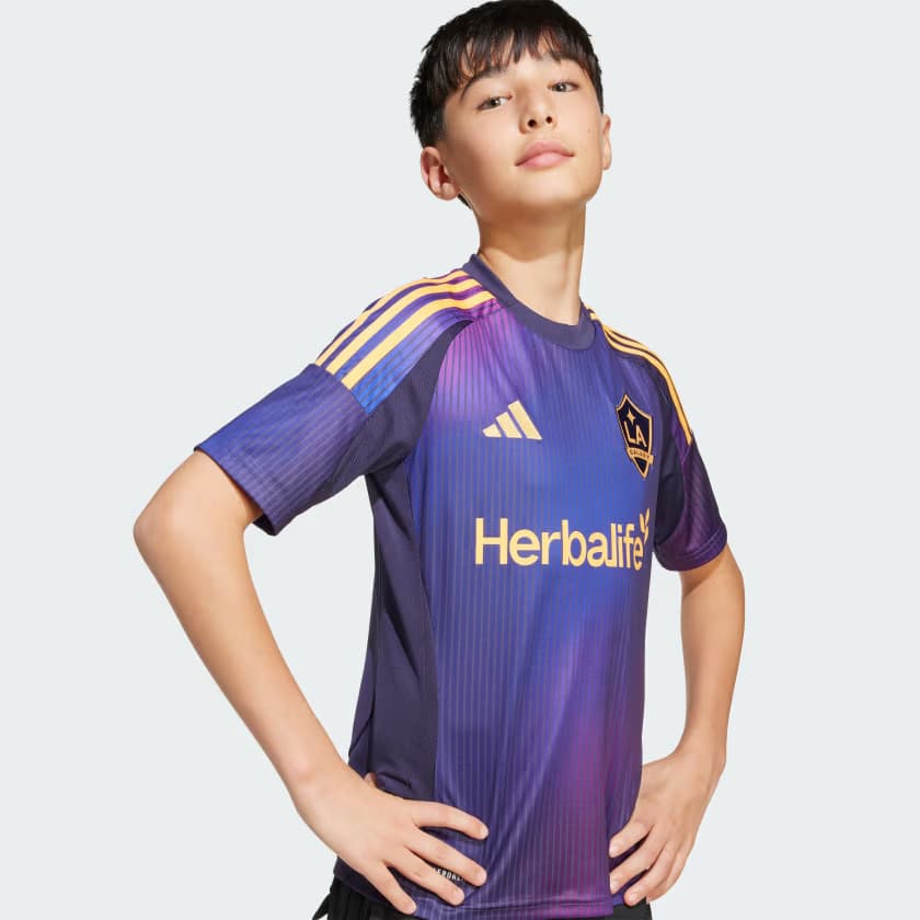 adidas Kids' LA Galaxy 25/26 Away Jersey Kids - Noble Ink - Size XL - Image 7