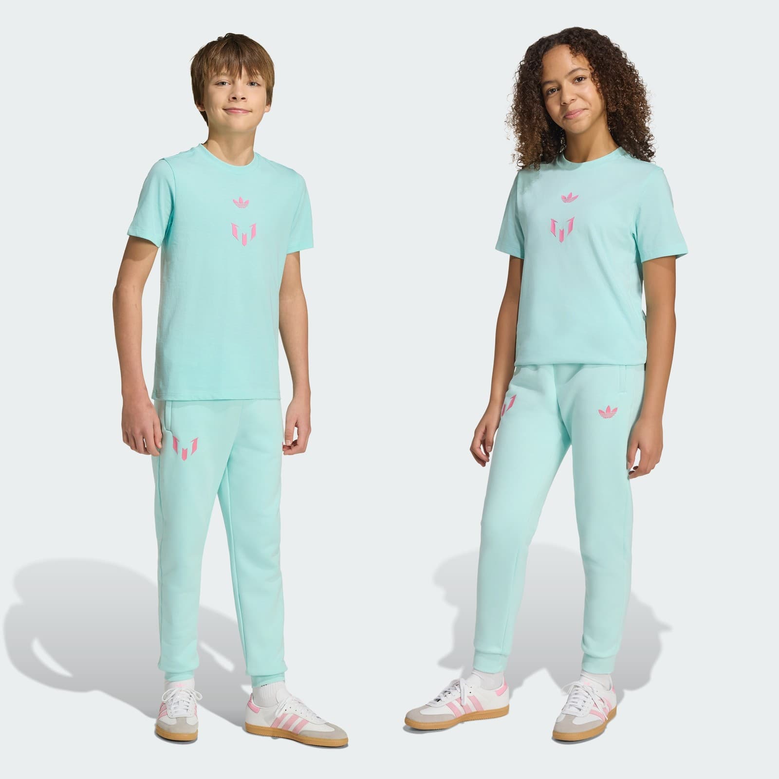 adidas Kids' Messi Pants Kids - Semi Flash Aqua - Size M - Image 1