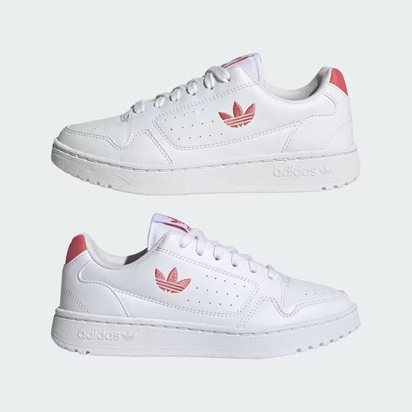 adidas Kids' NY 90 Shoes - Cloud White/Hazy Rose - Size 4.5 - Image 7