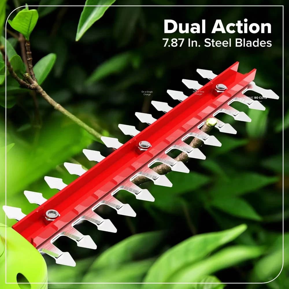 Greenworks 8" Shear Shrubber Hedge Trimmer - Image 7