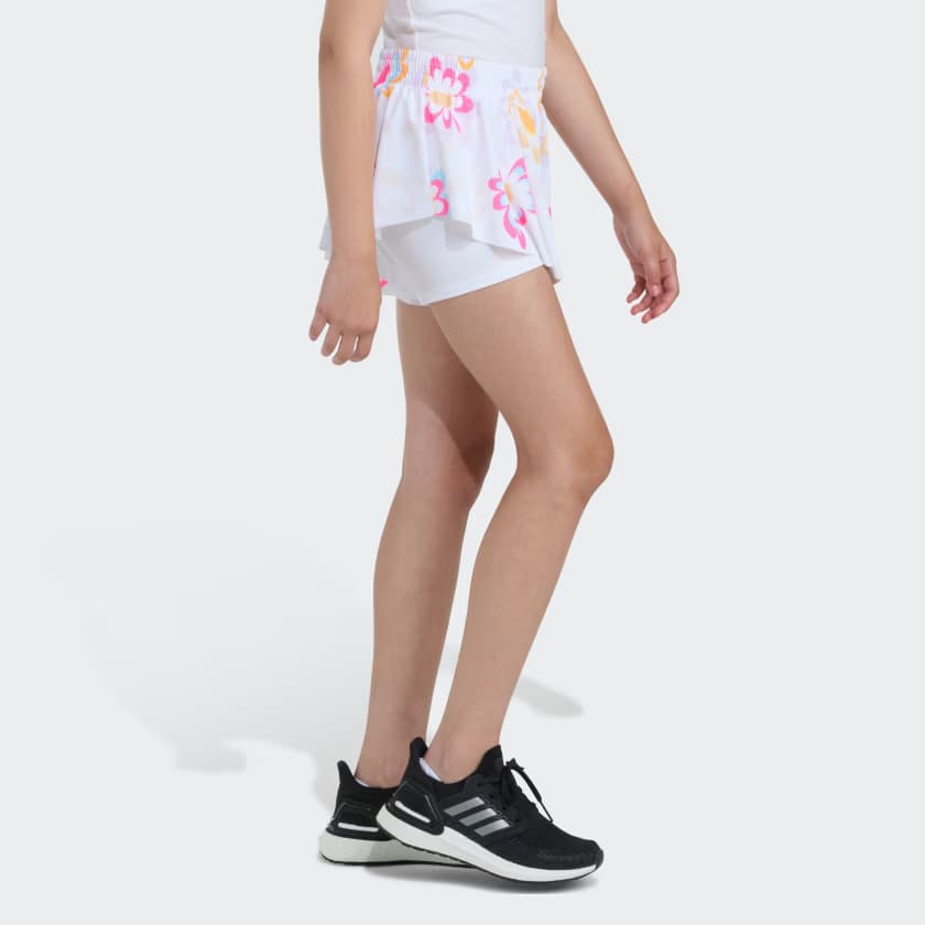 adidas Kids' AOP FLOWY SHORTS - White - Size M - Image 4
