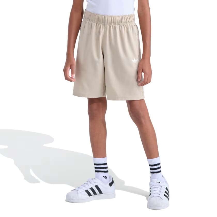 adidas Kids' 3S WOVEN SHORT - Stone Khaki - Size S - Image 6