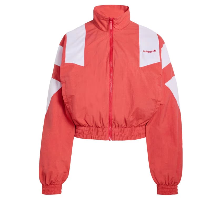adidas Women's BLOCKED WASHED ZIPPED TRACKTOP - Better Scarlet - Size XS - Image 6