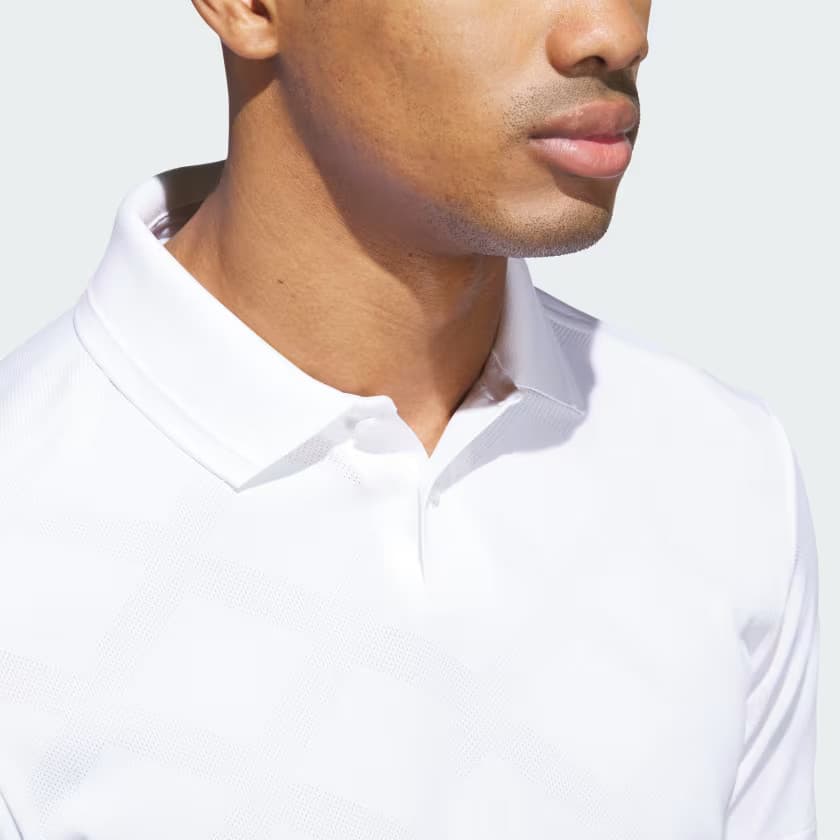 adidas Men's Ultimate365 Tour Nylon Polo Shirt - White - Size L - Image 6