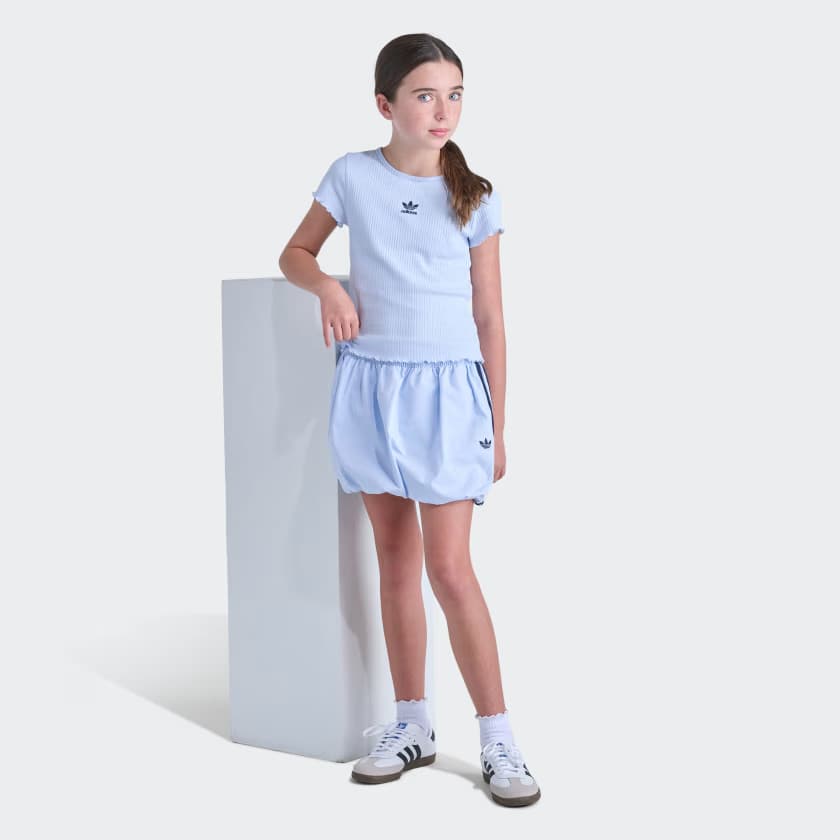 adidas Kids' BUBBLE WNV SKORT - Clear Sky - Size L - Image 5