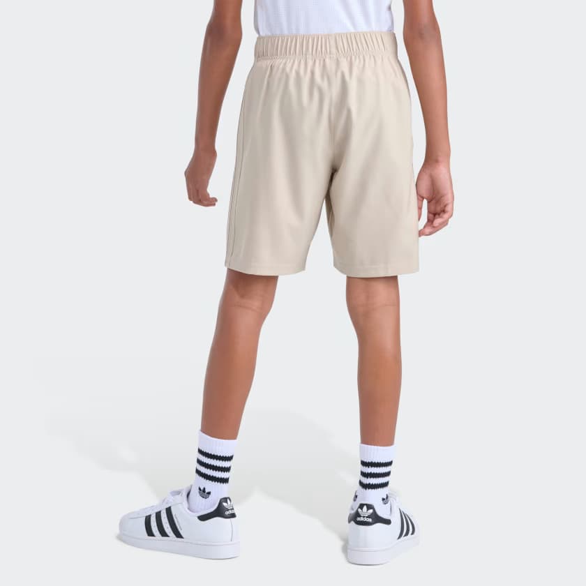adidas Kids' 3S WOVEN SHORT - Stone Khaki - Size S - Image 3