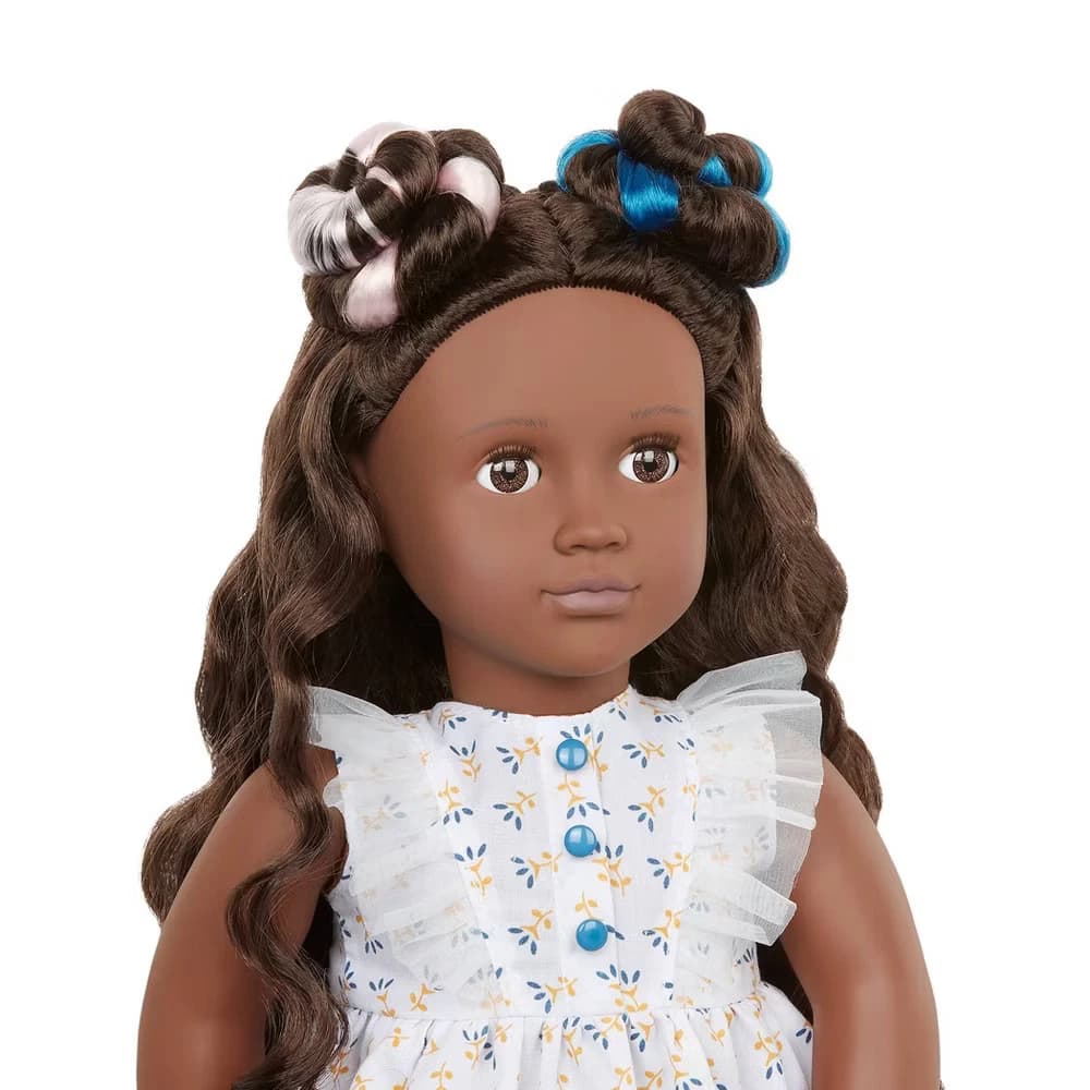 18" Our Generation Prisha Doll w/ Grow Hair Accessories & Book - Image 7