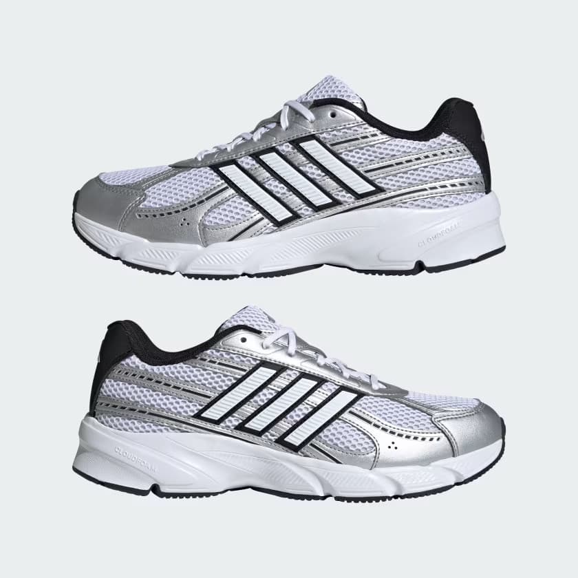 adidas Men's TECHNOCHAOS 2000 Shoes - Cloud White/Core Black - Size 10 - Image 6