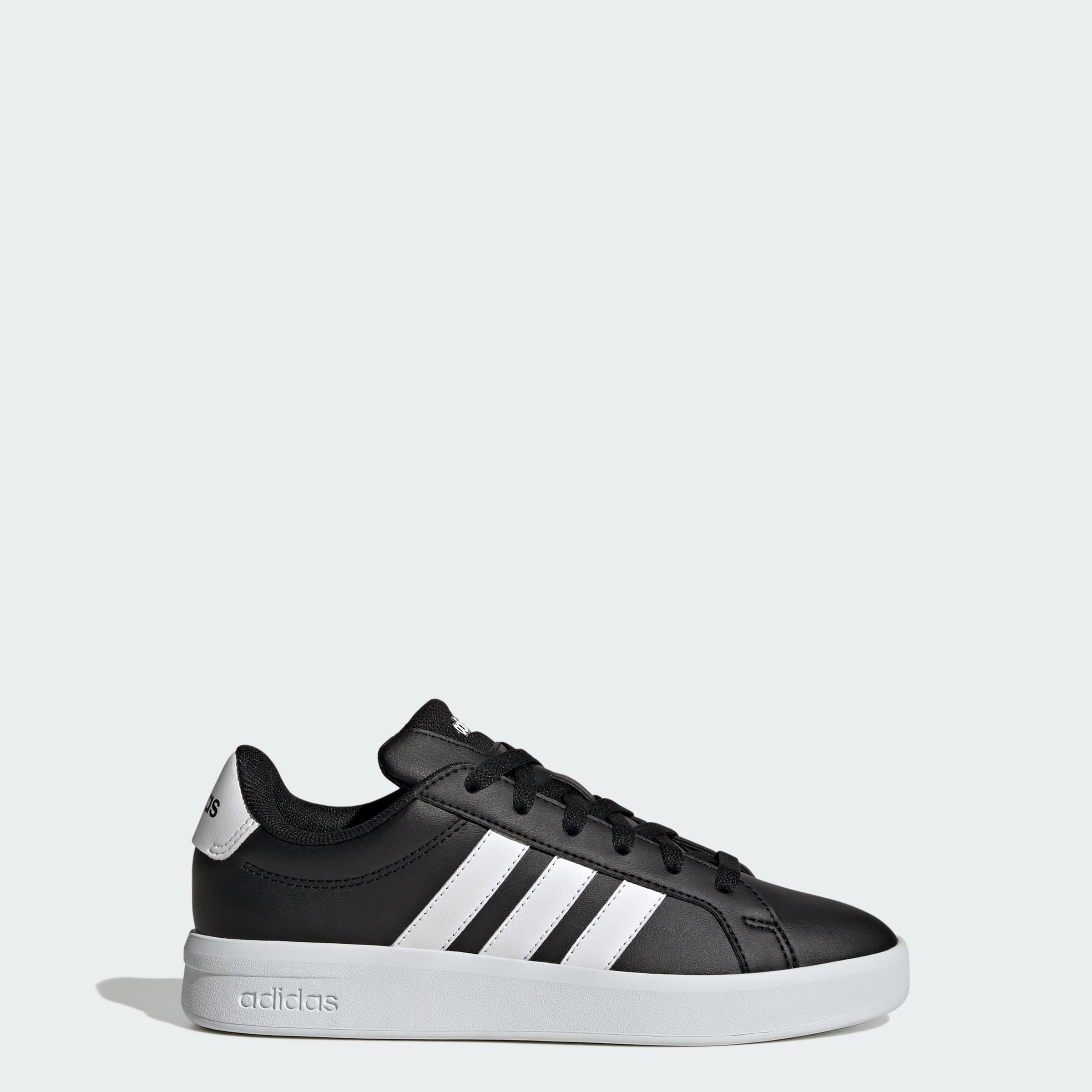 adidas Kids' GRAND COURT 3.0 SHOES JUNIOR - Core Black/Cloud White - Size 5.5 - Image 1