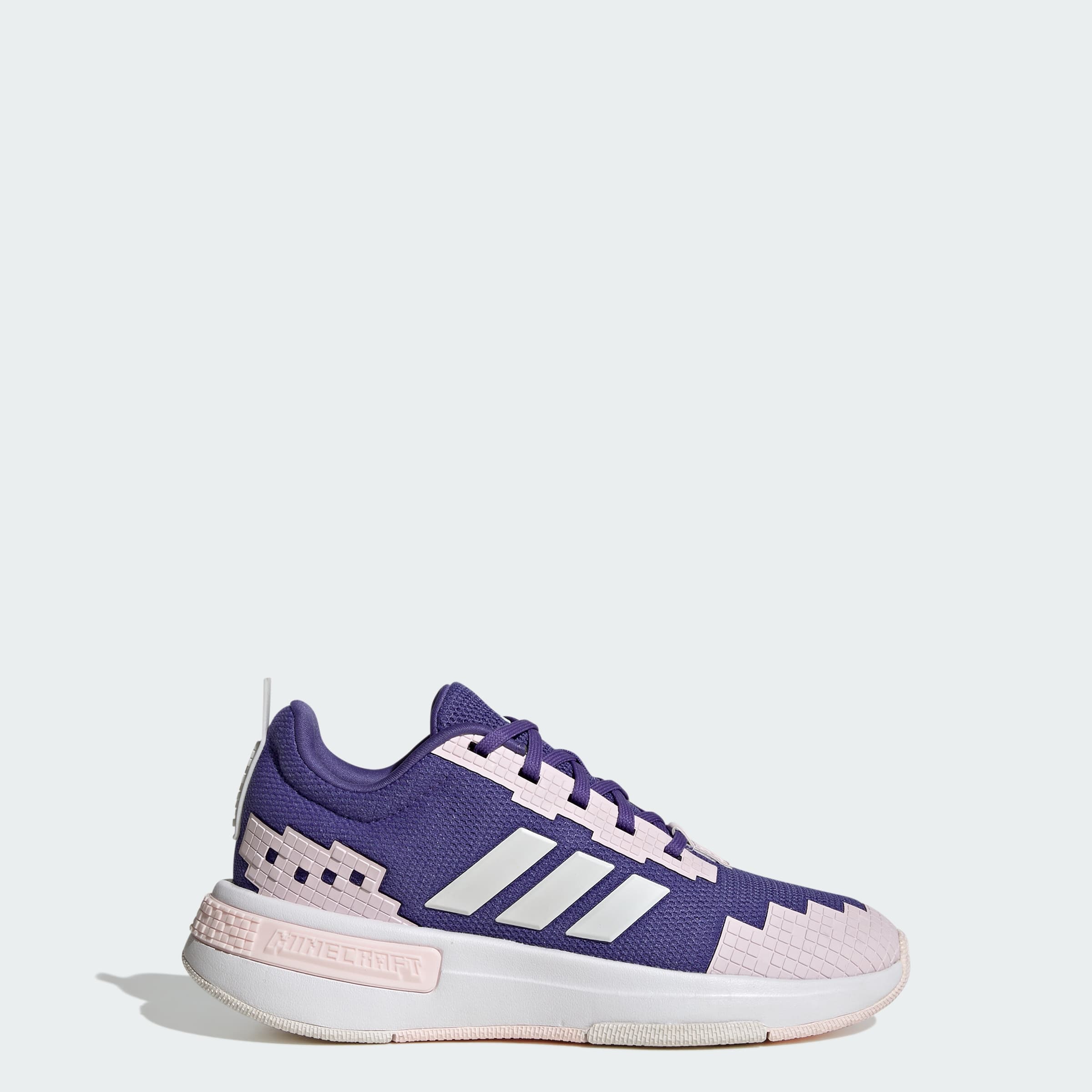 adidas Kids' MINECRAFT PRO Shoes - Purple/Crystal White - Size 4.5 - Image 1
