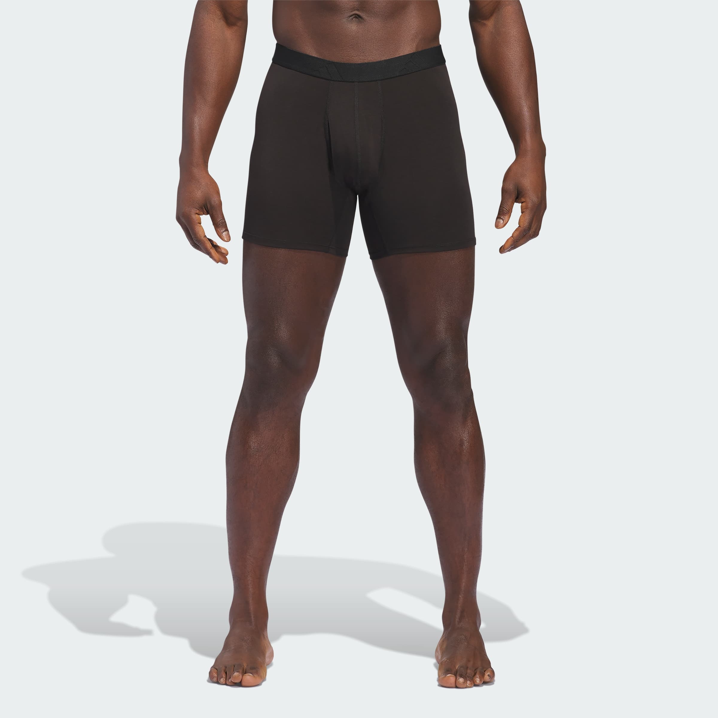 adidas Men's Luxe Comfort 3-Pack Boxer Briefs - Black/Black Heather - Size M - Image 1