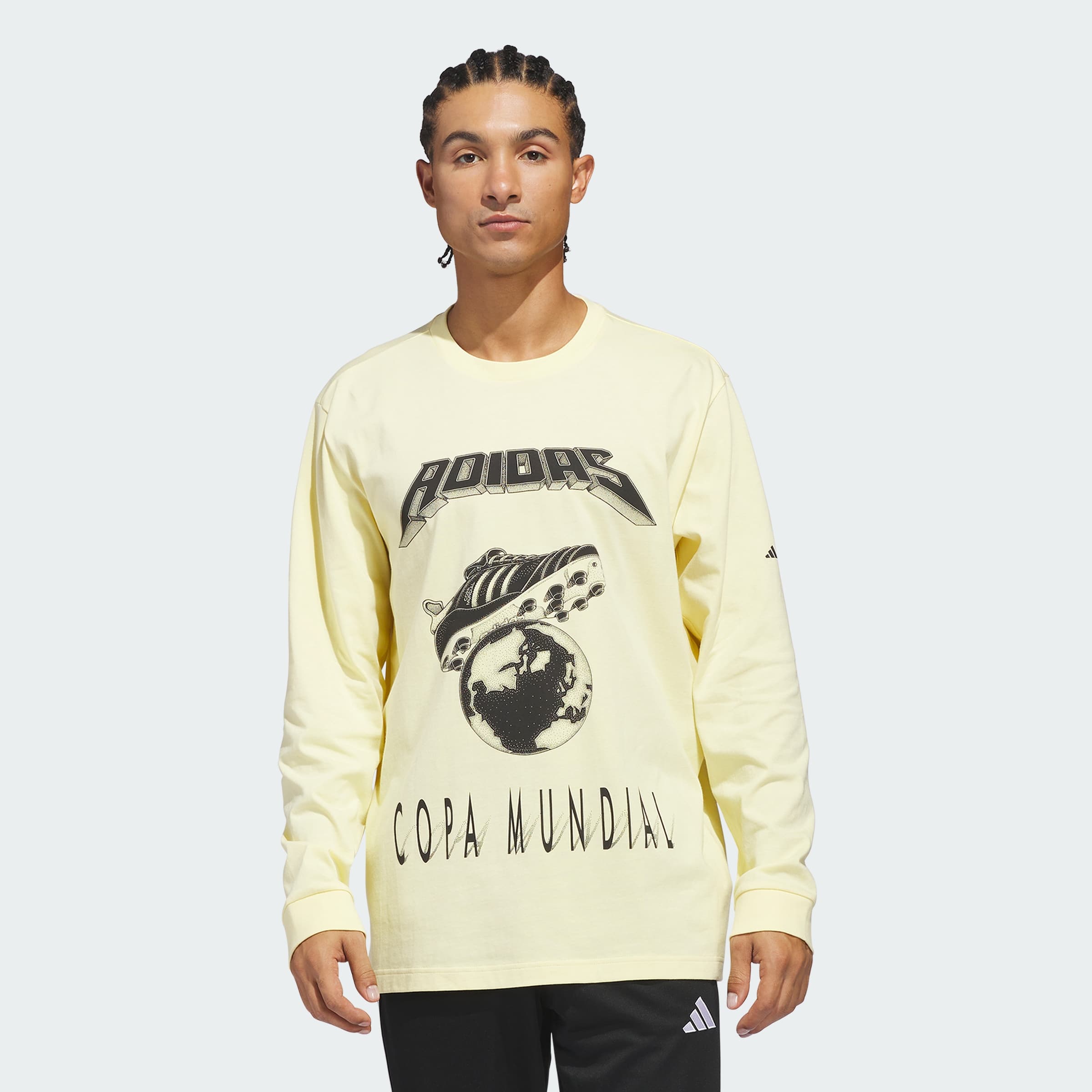 adidas Men's FIFA World Cup 26™ Tour Graphic T-Shirt - Almost Yellow - Size L - Image 1
