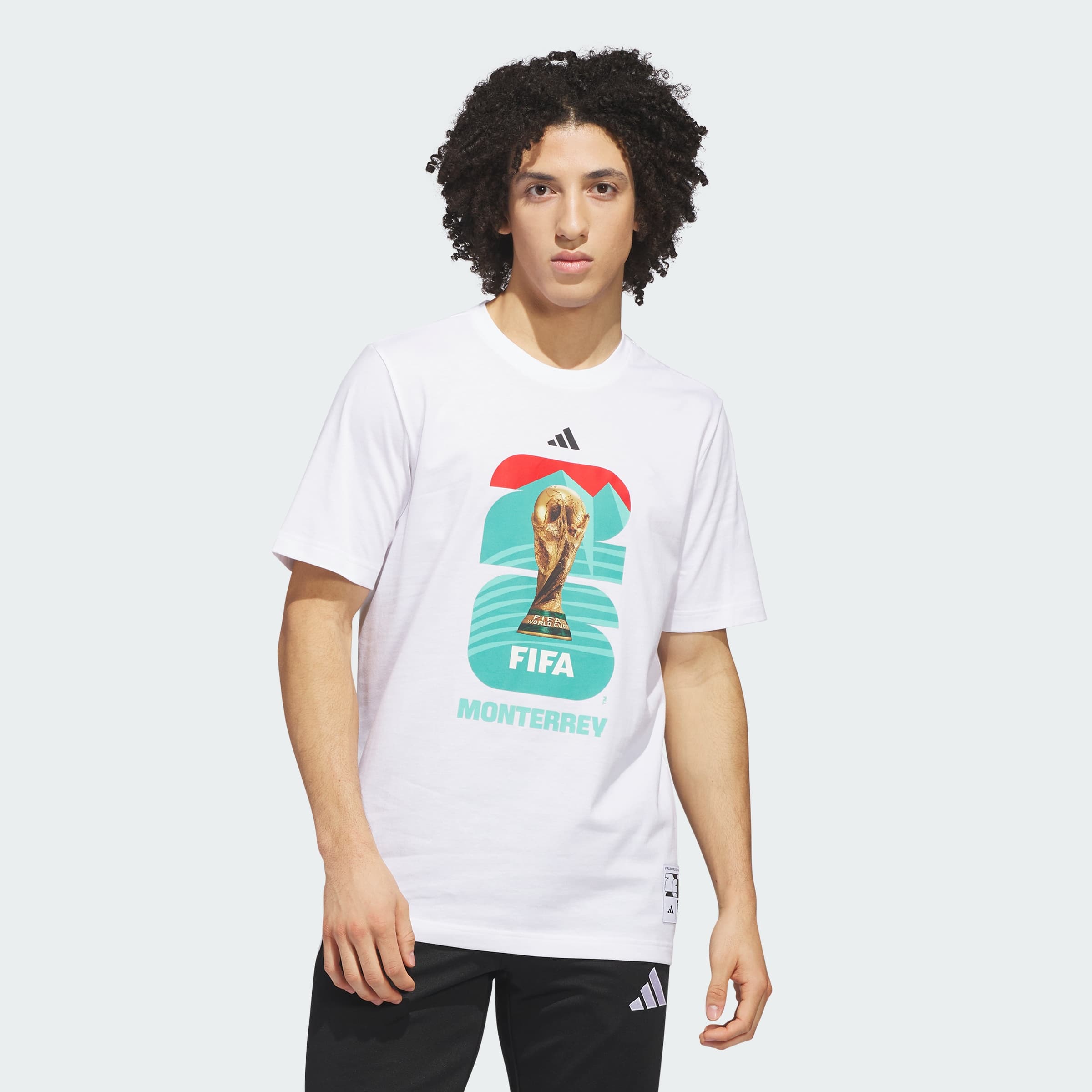 adidas Men's FIFA World Cup 26™ Host City Monterrey T-Shirt - White - Size M - Image 1