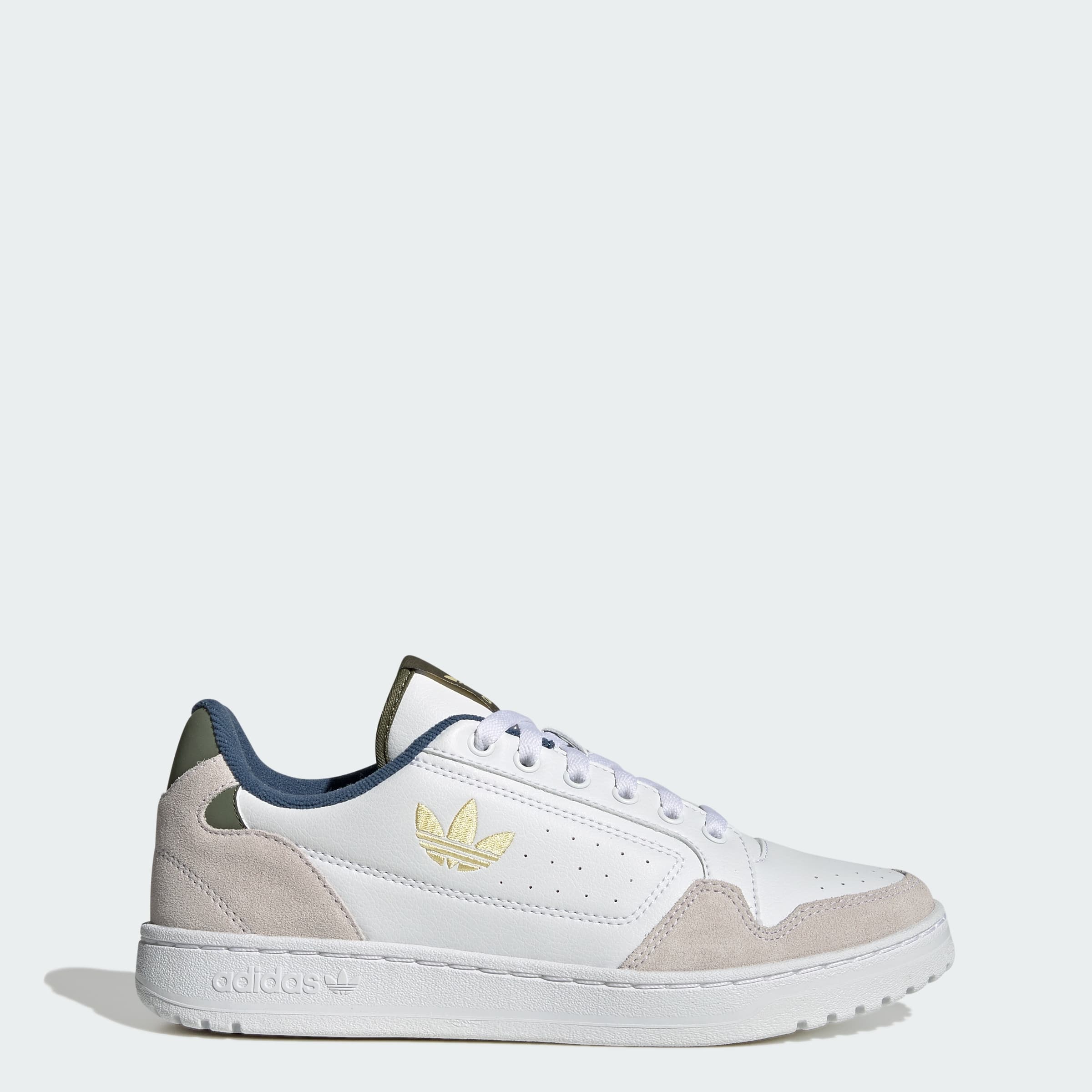 adidas Women's NY 90 W - Cloud White/Almost Yellow/Focus Oliv - Size 6 - Image 1