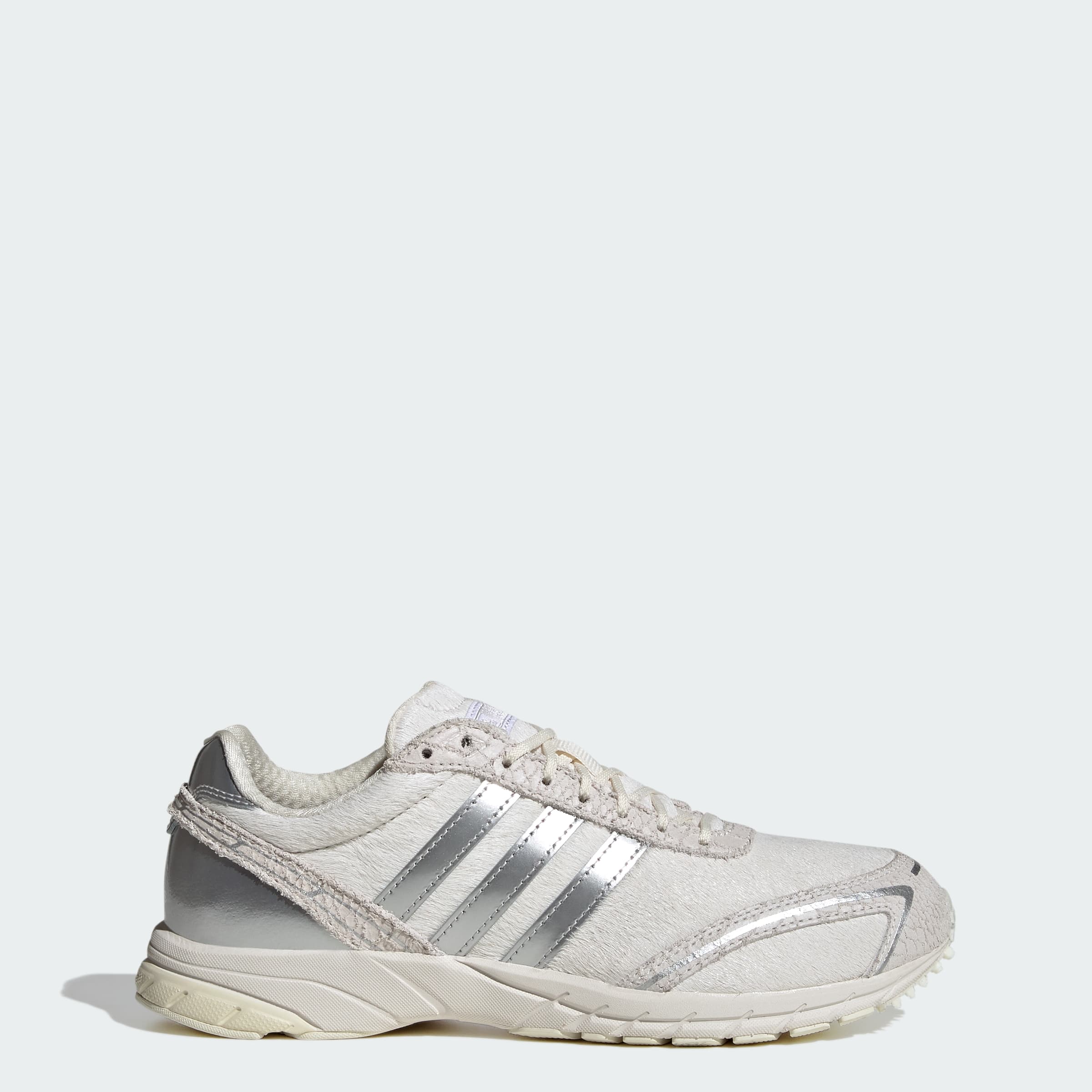 adidas Women's ADIZERO ADIOS SHOES - Off White/Silver Metallic - Size 7.5 - Image 1