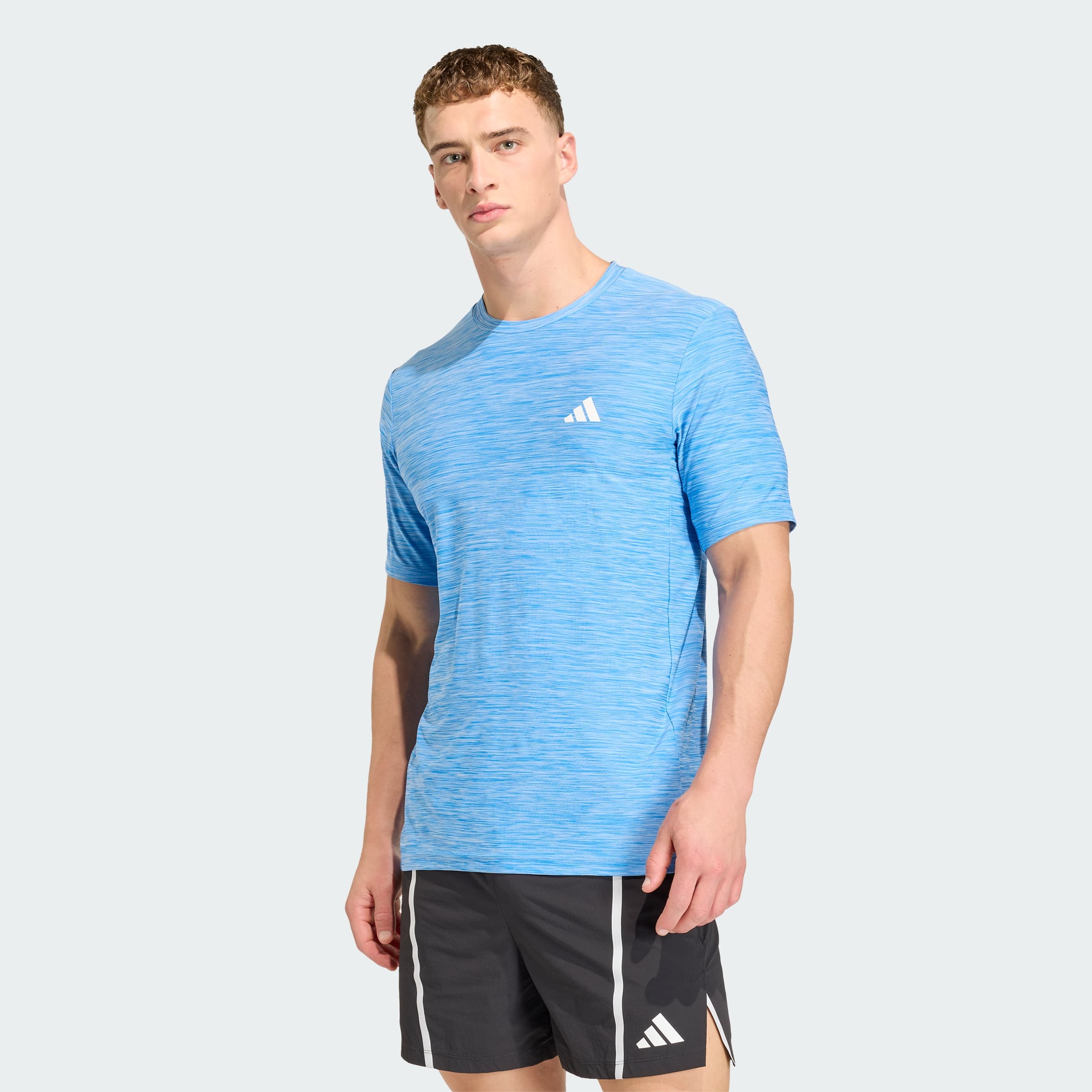 adidas Men's WORKOUT ESSENTIALS T-SHIRT - Ray Blue Mel - Size 4XLT Big & Tall - Image 1