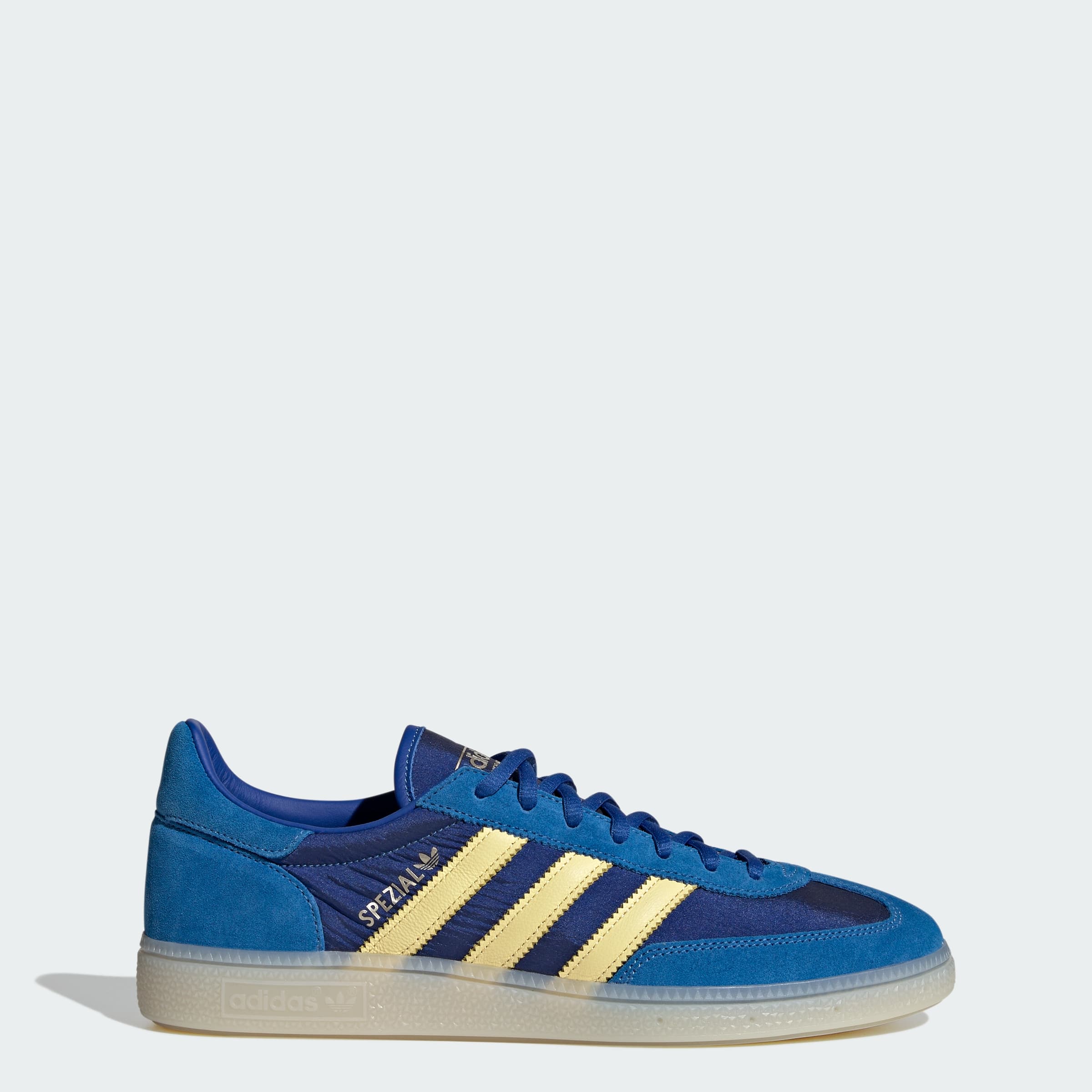 adidas Men's HANDBALL SPEZIAL SHOES - Equipment Blue/Almost Yellow - Size 5.5 - Image 1