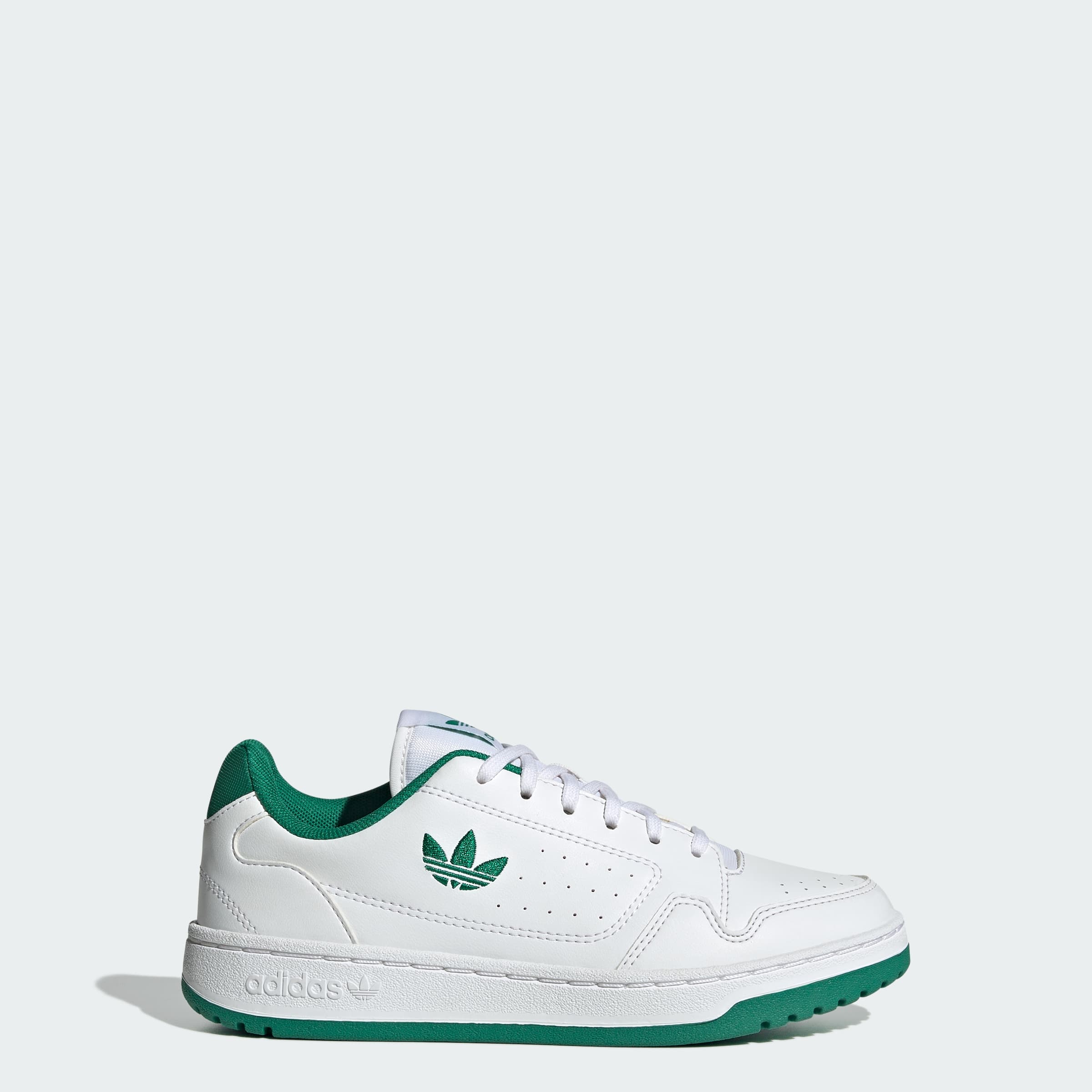 adidas Kids' NY 90 Shoes - Cloud White/Bold Green - Size 4.5 - Image 1