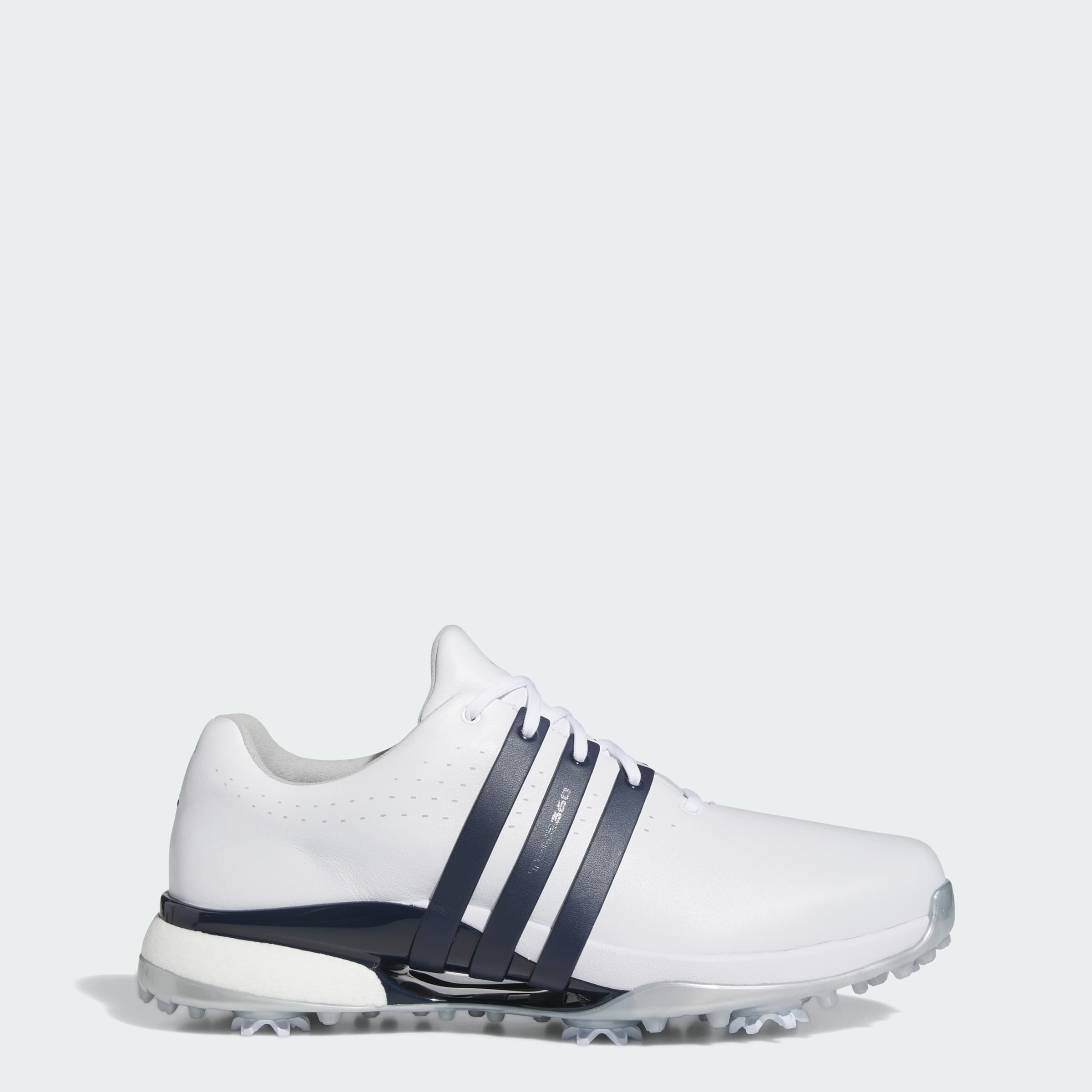 adidas Men's Tour360 24 Shoes - Cloud White/Collegiate Navy/Silver M - Size 11 - Image 1